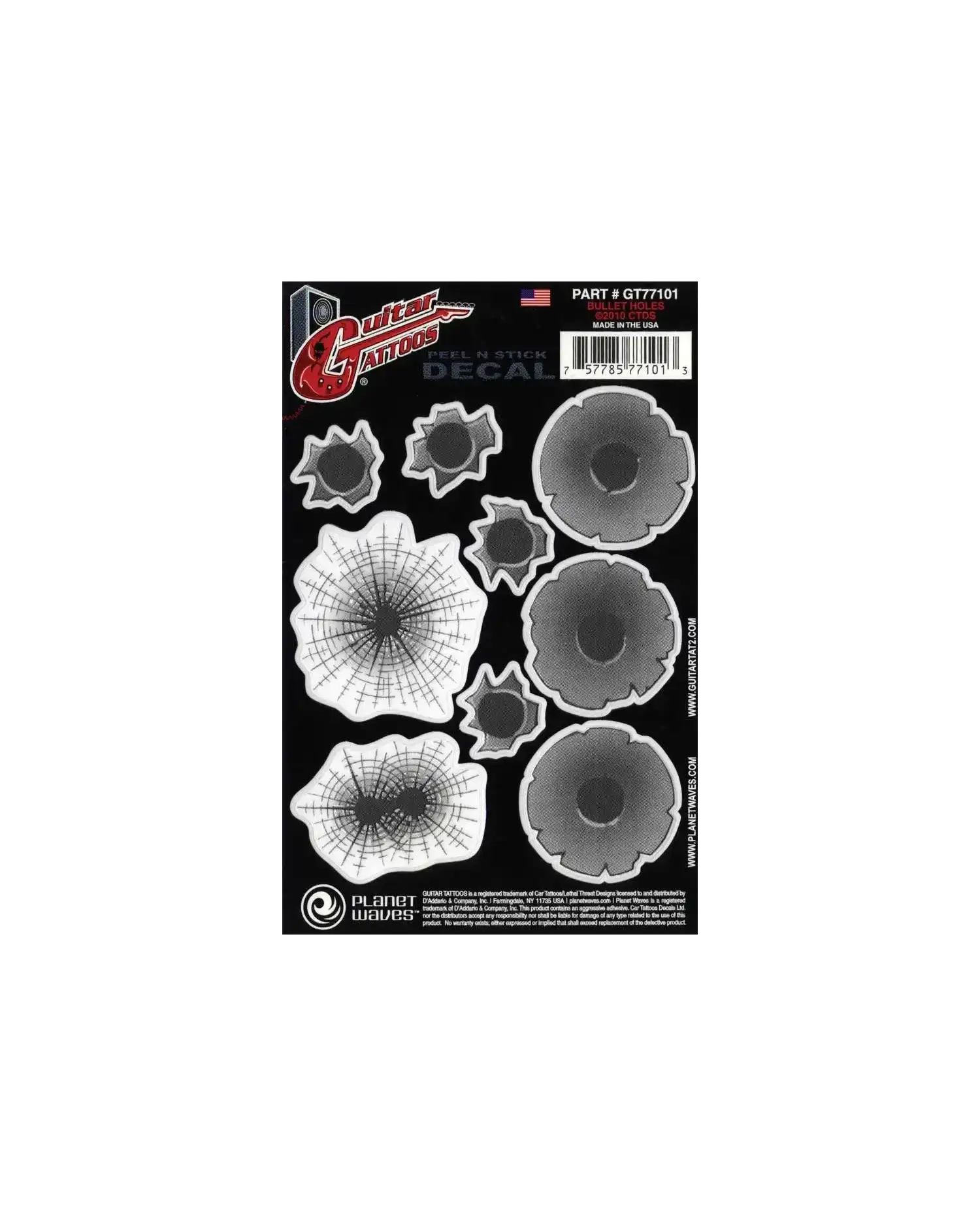 Planet Waves GT77101 Guitar Tattoo - Autocolant chitara Planet Waves - 1
