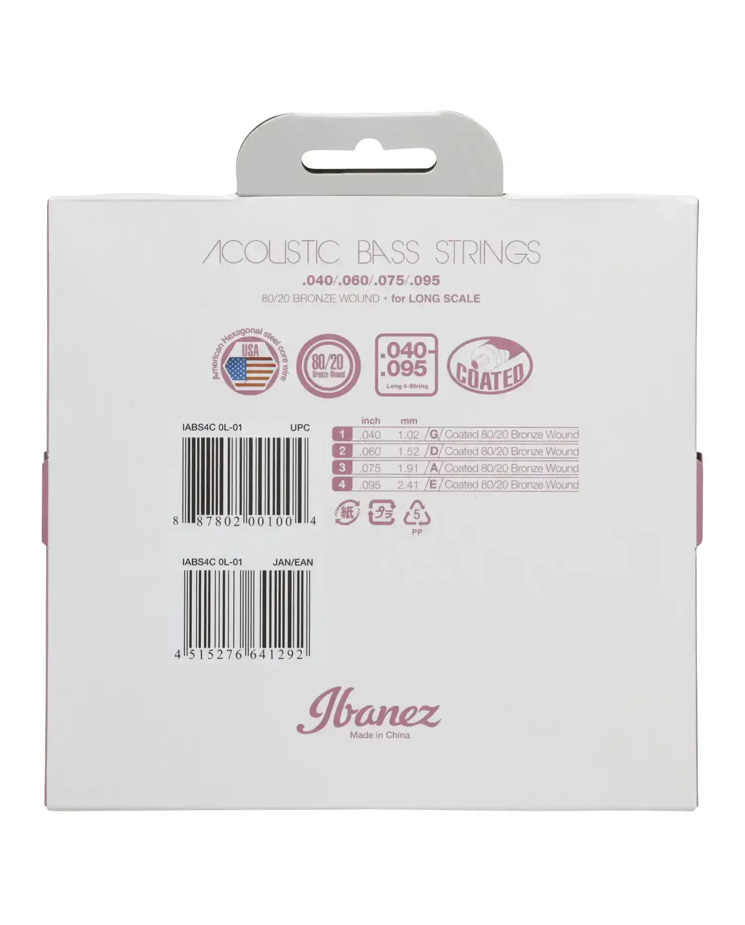 Ibanez IABS4C  - Set 4 Corzi Chitara Bass Acustic 40-95
