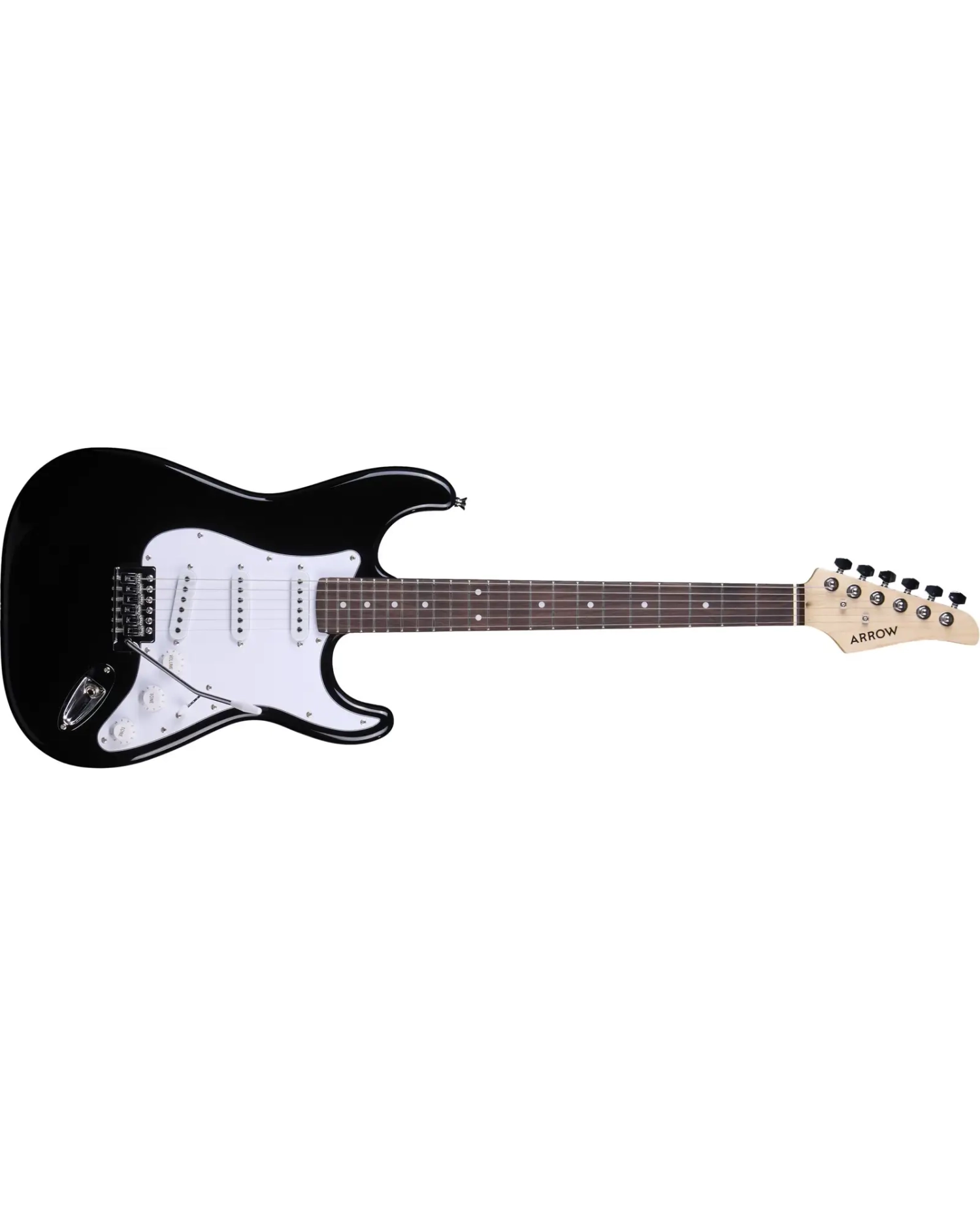 Arrow Tonecaster ST 111 Deep Black Rosewood/White - Chitara Electrica