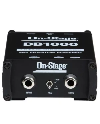 OnStage DB1000 - DI Box Stereo Activ