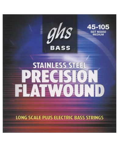 GHS M3050 Precision Flatwound - Set Corzi Chitara Bass 45-105 GHS - 1