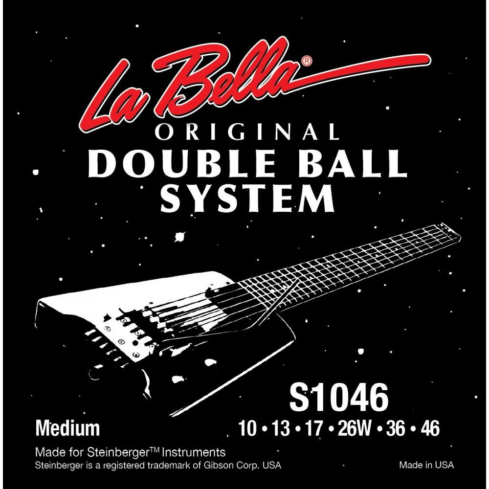La Bella S1046 Double Ball - Set corzi Chitara Electrica Steinberger 10-46 La Bella - 1
