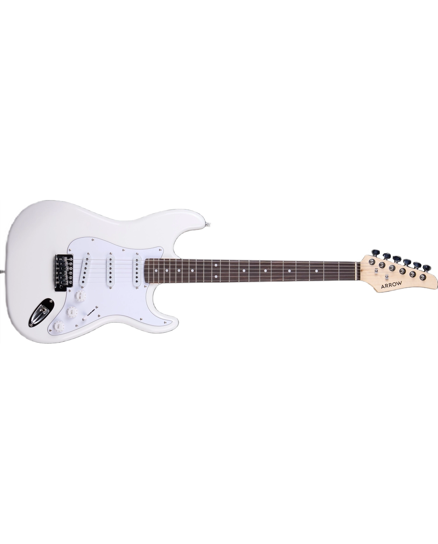Arrow Tonecaster ST 111 Snow White Rosewood/White - Chitara Electrica