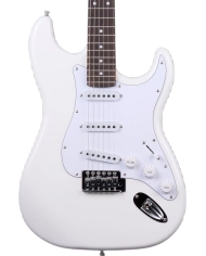 Arrow Tonecaster ST 111 Snow White Rosewood/White - Chitara Electrica