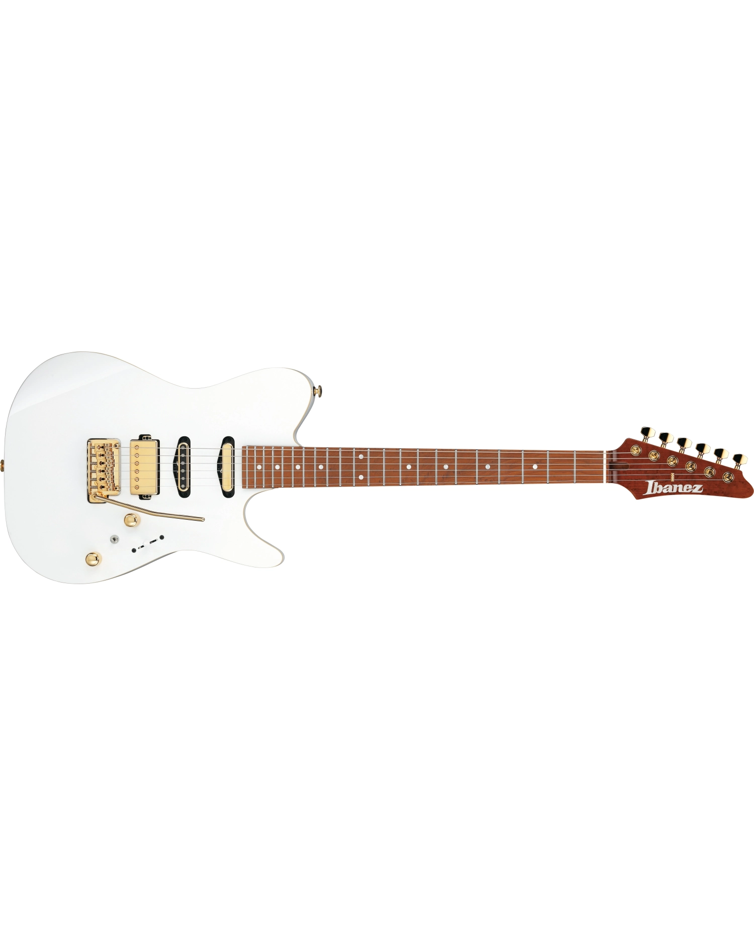 Ibanez LB1-WH Lari Basilio Signature - Chitara Electrica cu Case