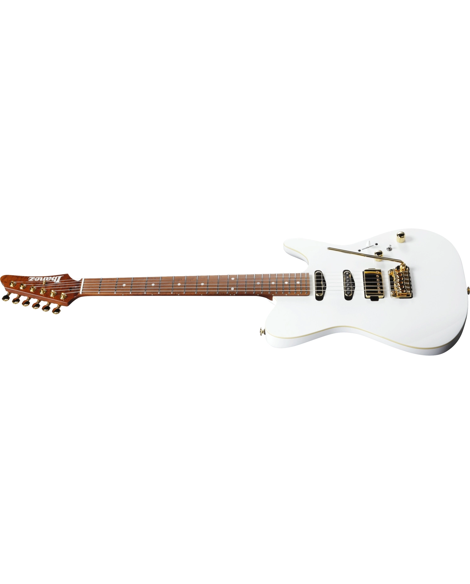 Ibanez LB1-WH Lari Basilio Signature - Chitara Electrica cu Case