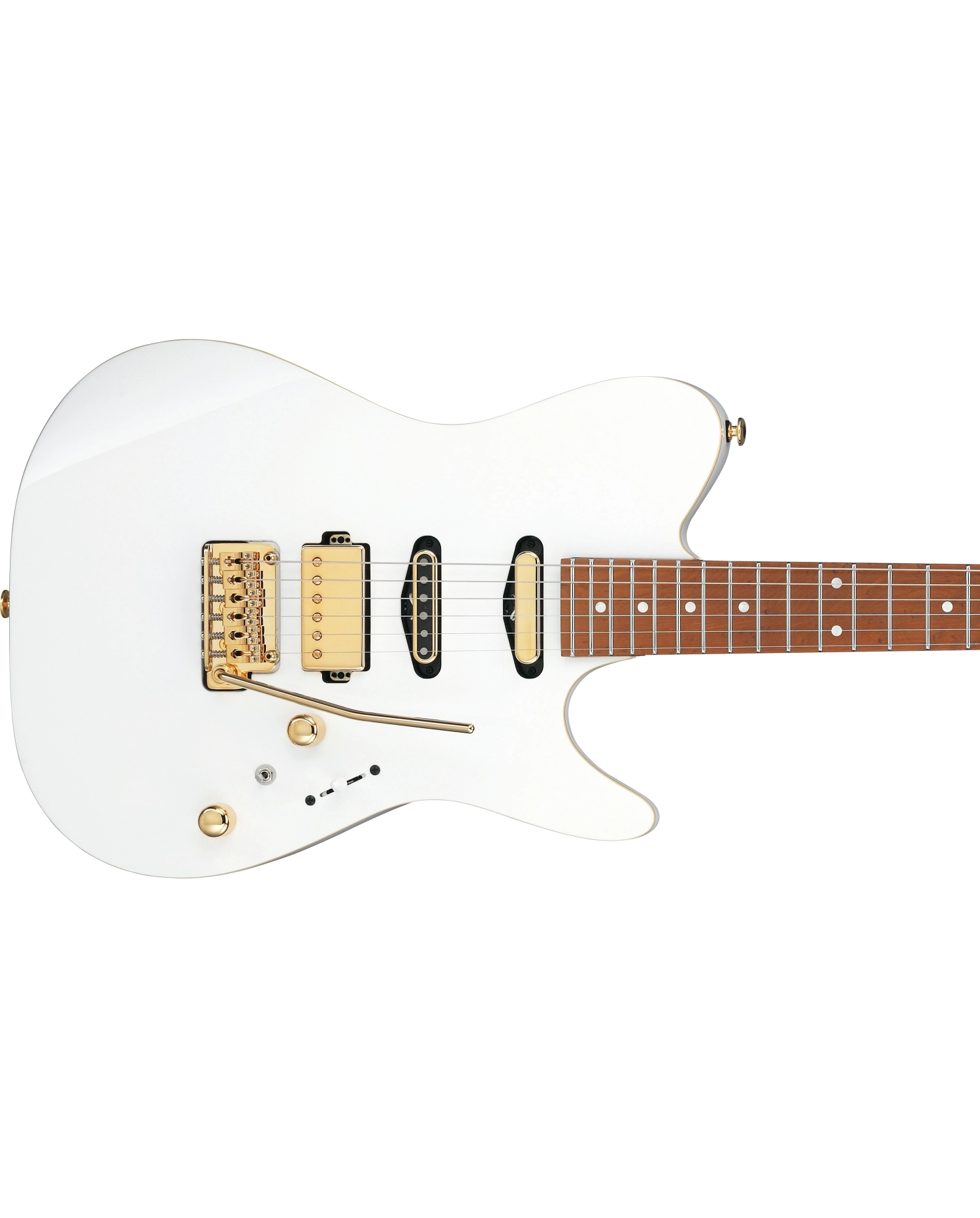 Ibanez LB1-WH Lari Basilio Signature - Chitara Electrica cu Case