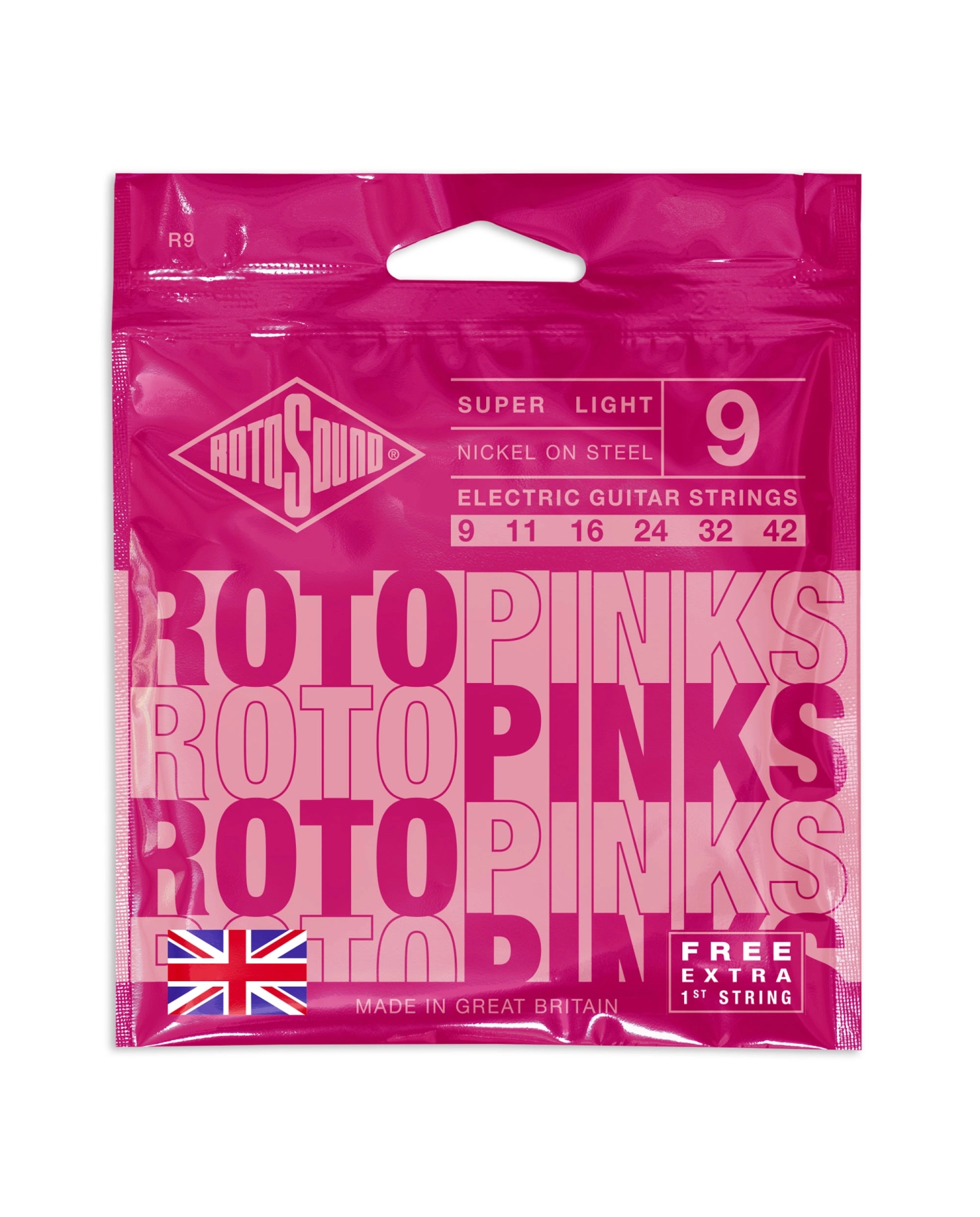Rotosound Roto Pinks R9 - Set Corzi Chitara Electrica 09-42