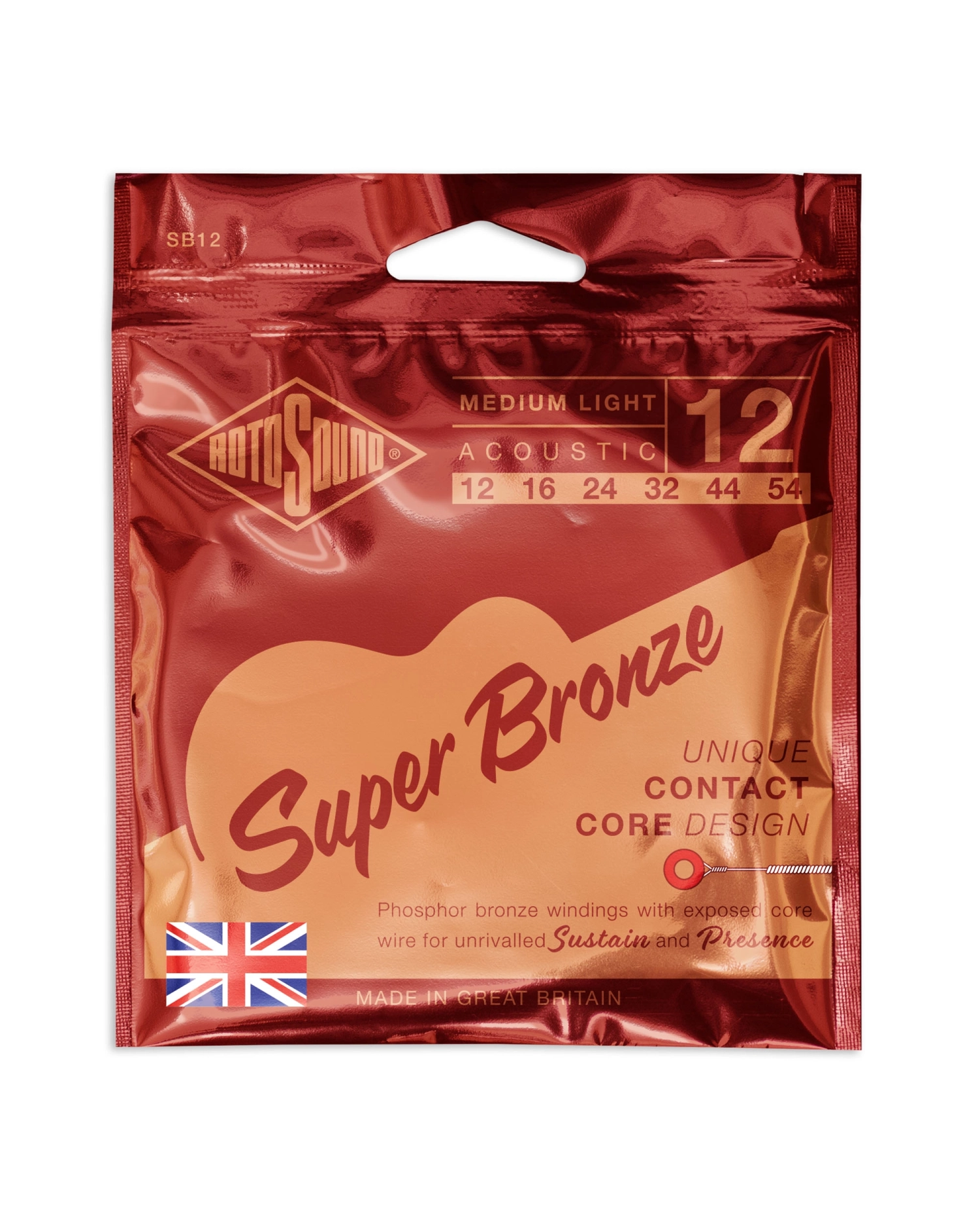 Rotosound Super Bronze SB12 - Set Corzi Chitara Acustica 12-54