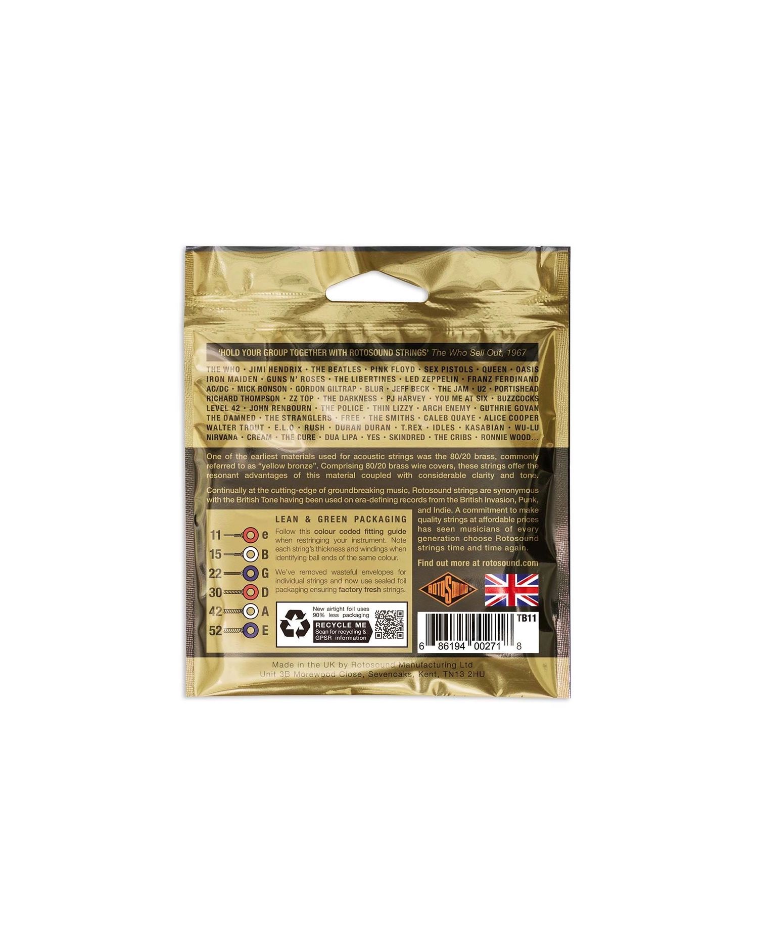 Rotosound Tru Bronze - Set Corzi Chitara Acustica 11-52