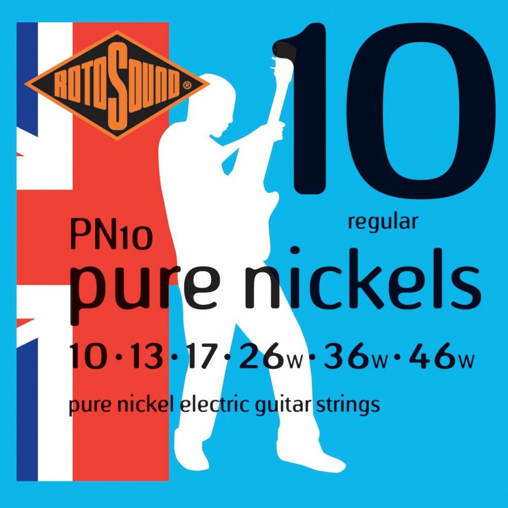 Rotosound Pure Nickels PN10 - Corzi Chitara Electrica 10-46 Rotosound - 1