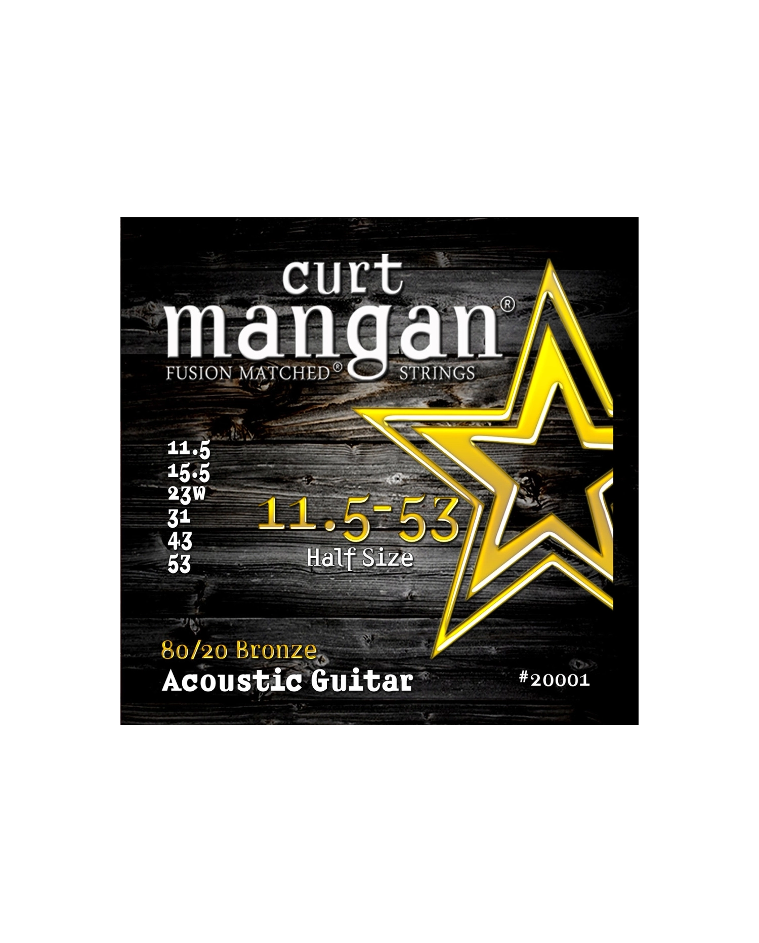 Curt Mangan 80/20 - Set Corzi Chitara Acustica 11.5-53