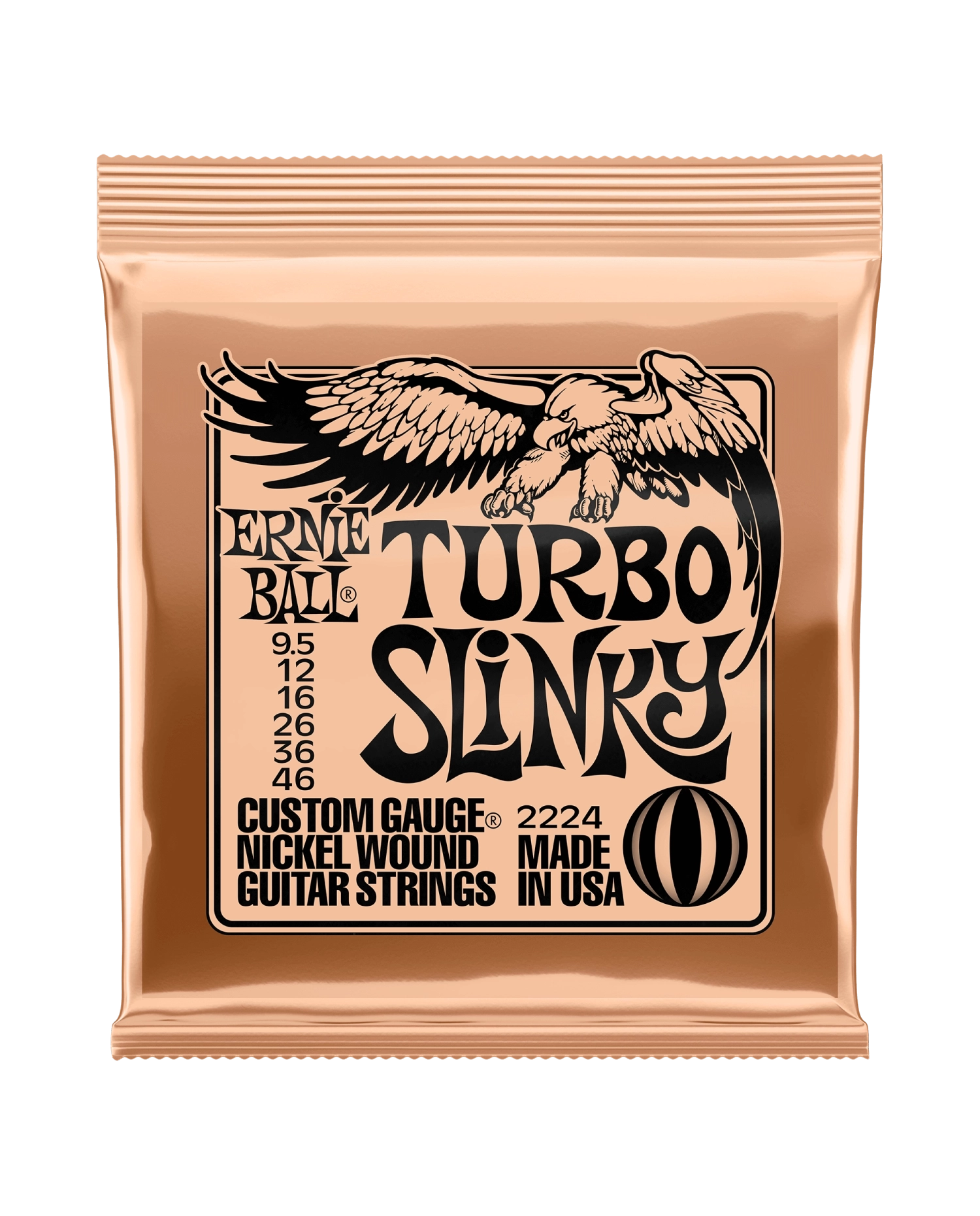 Ernie Ball Turbo Slinky 9.5-46 - Set corzi chitara electrica