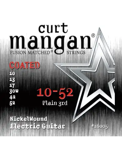 Curt Mangan Nickel Wound Coated 10-52 - Set Corzi Chitara Electrica Curt Mangan - 1