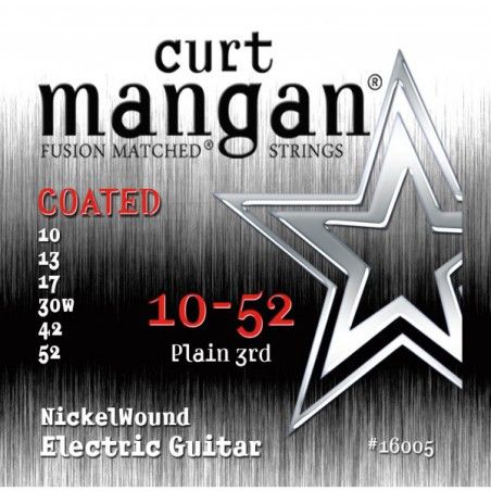 Curt Mangan Nickel Wound Coated 10-52 - Set Corzi Chitara Electrica Curt Mangan - 1