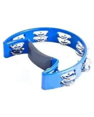 PP Drums 1/2 Moon Tambourine Blue - Tamburina PP Drums - 1