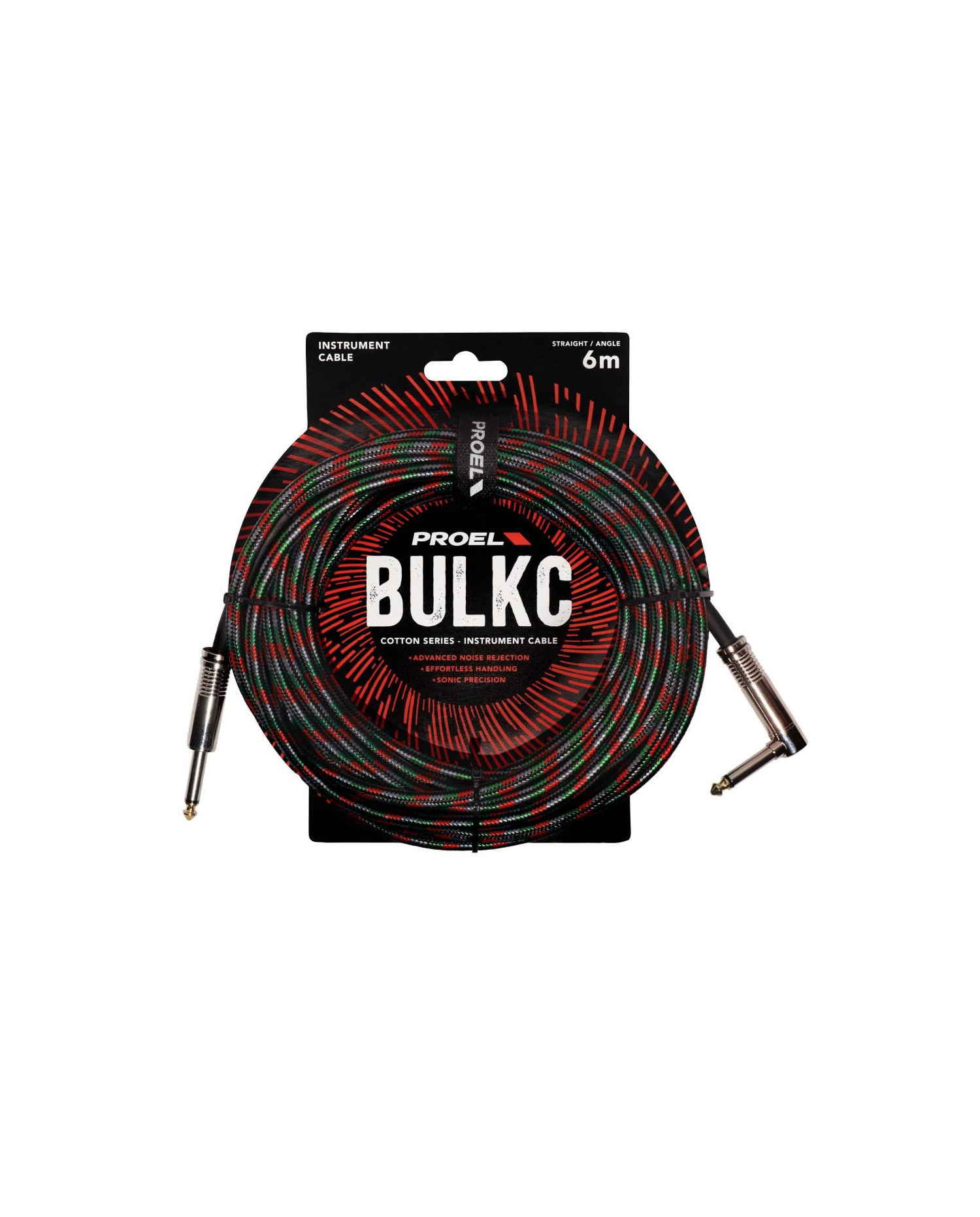Proel BULK120CLU6SR Jack-Jack - Cablu Instrument 6m