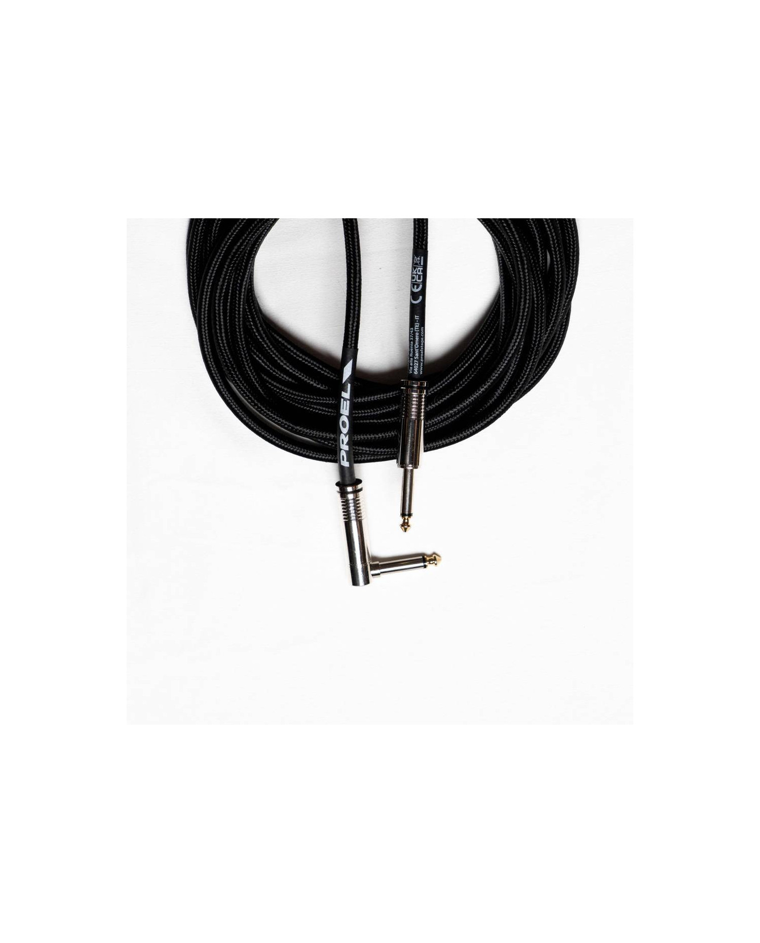 Proel BULK120CLU6BK Jack-Jack - Cablu Instrument 6m