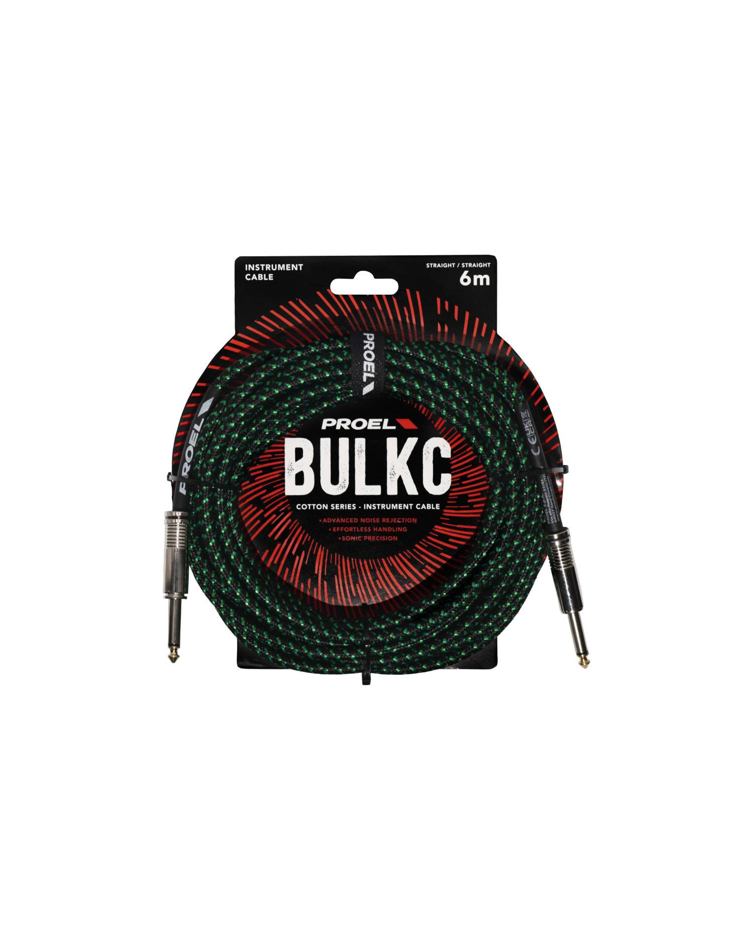 Proel BULK100CLU6GB Jack-Jack - Cablu Instrument 6m
