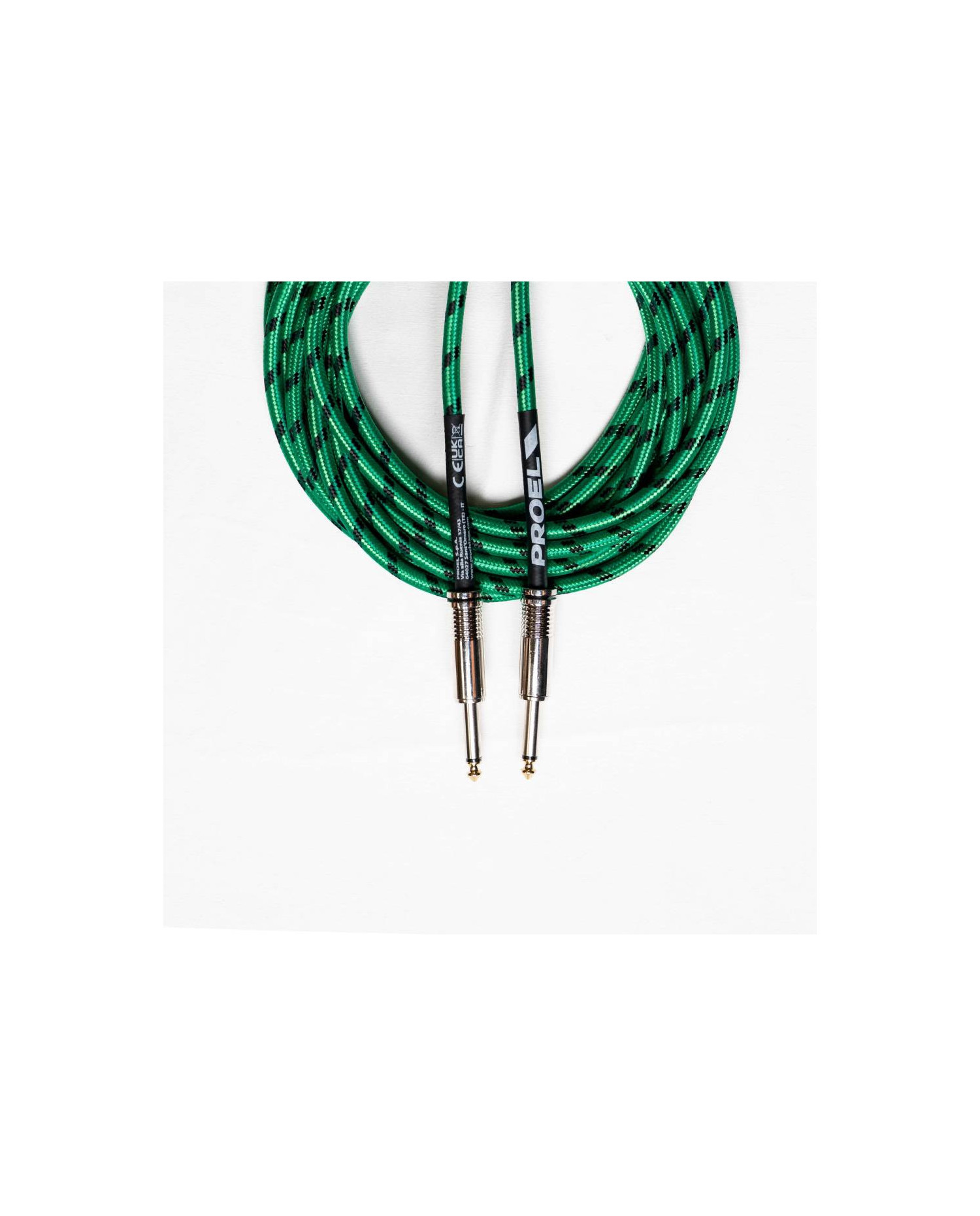 Proel BULK100CLU6GN Jack-Jack - Cablu Instrument 6m
