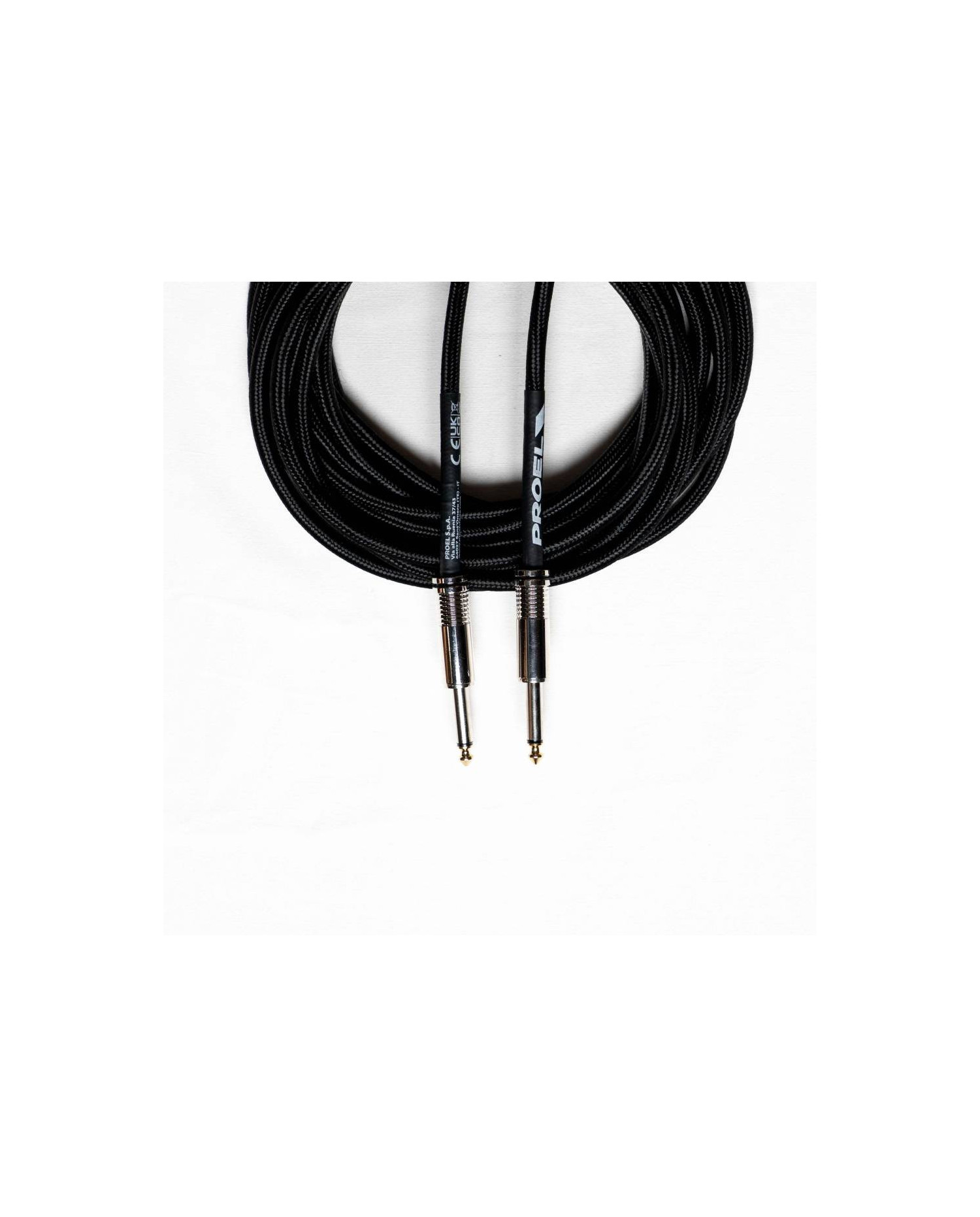 Proel BULK100CLU6BK Jack-Jack - Cablu Instrument 6m