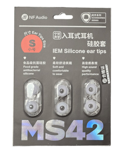 NF ACOUS MS42 Eartips S - Set Dopuri Schimb Casti In-Ear (3 seturi)