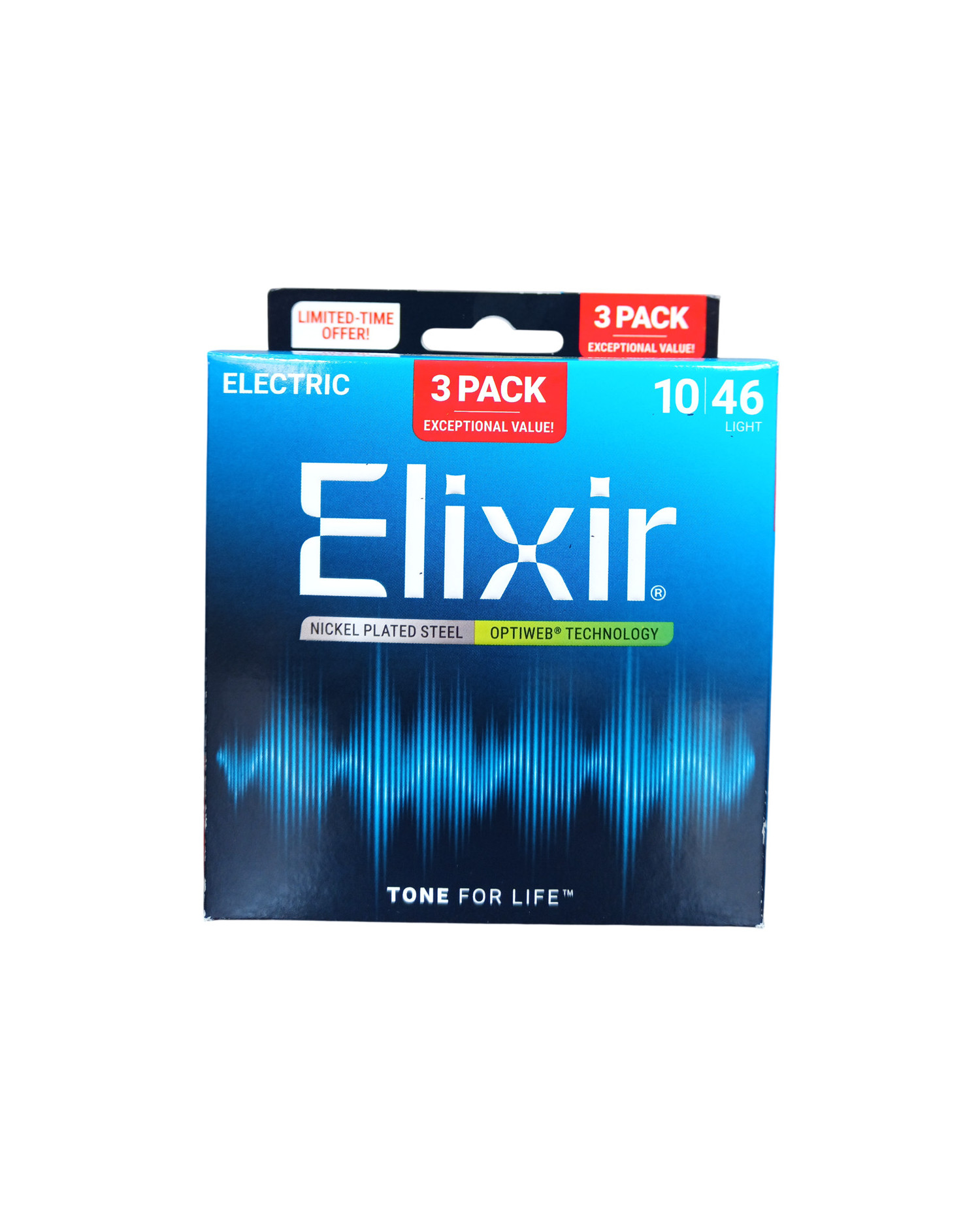Elixir Optiweb 10-46 3 Pack - Pachet 3 Seturi Corzi Chitara Electrica