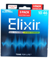 Elixir Optiweb 10-46 3 Pack - Pachet 3 Seturi Corzi Chitara Electrica