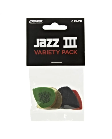 Dunlop PVP103 Jazz III Variety Pack - Set pene chitară Dunlop - 1