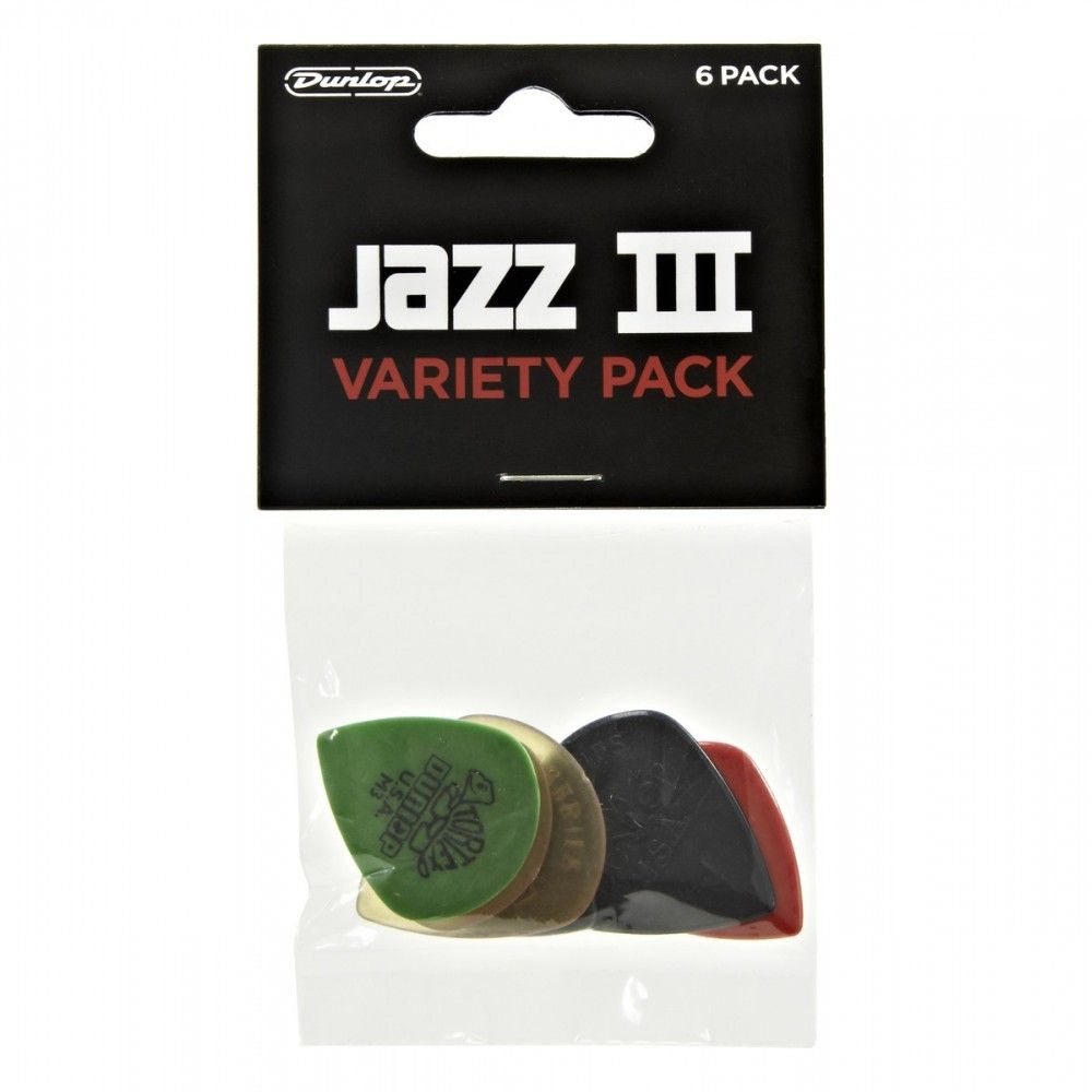 Dunlop PVP103 Jazz III Variety Pack - Set pene chitară Dunlop - 1