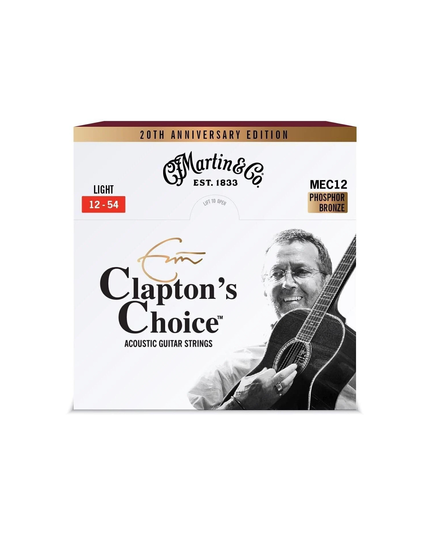 Martin Eric Clapton 20th Anniversary - Set Corzi Chitara Acustica 12-54