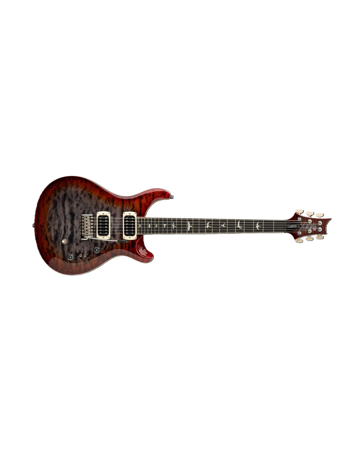 PRS SE Custom 24 08 Charcoal Cherry Burst - Chitara Electrica cu Husa