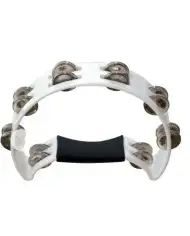 PP Drums 1/2 Moon Tambourine White - Tamburina PP Drums - 1