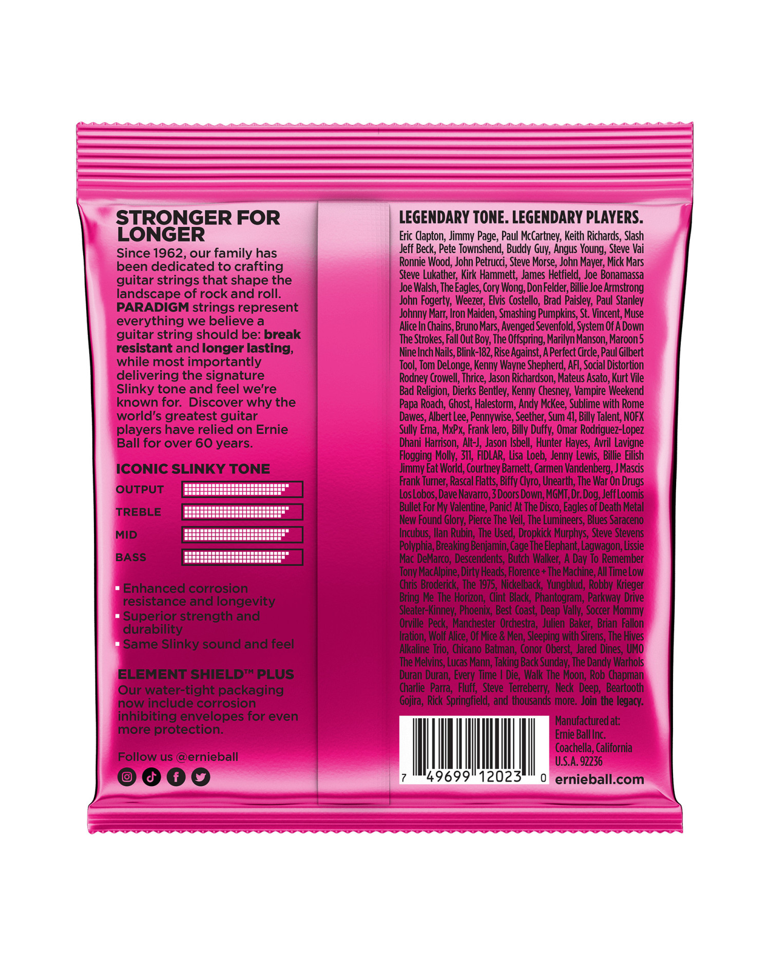 Ernie Ball Paradigm Super Slinky 09-42 - Set corzi chitara electrica