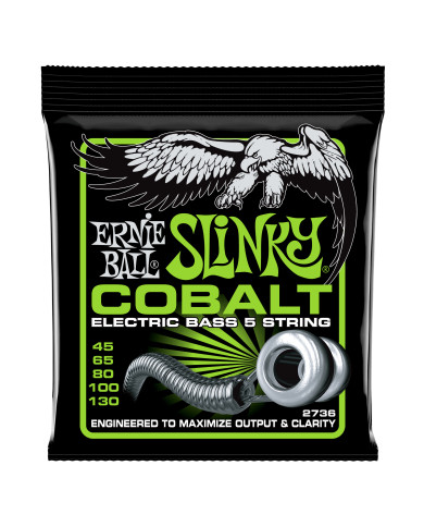 Ernie Ball Cobalt Regular Slinky 5 45-130 - Set corzi chitara bass