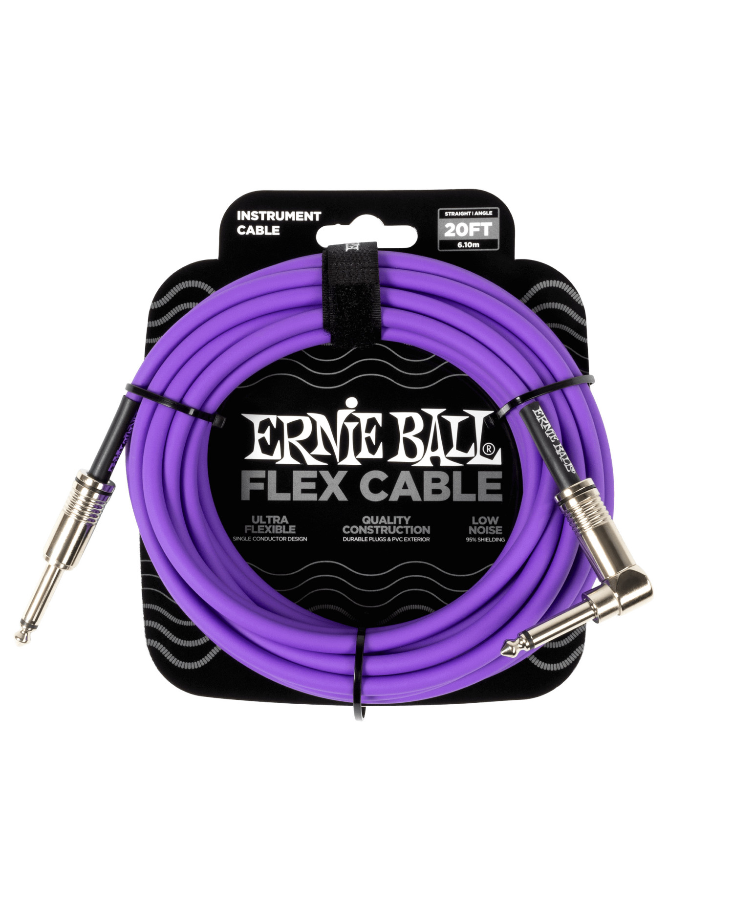 Ernie Ball Flex Purple Angle - Cablu Instrument 6m