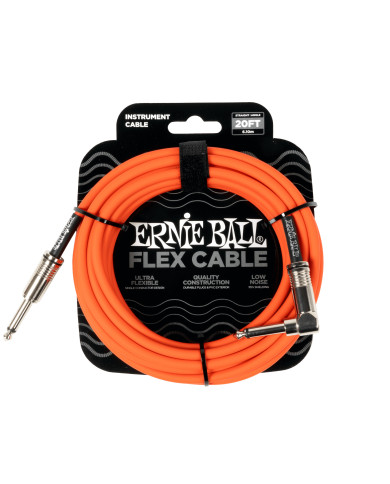 Ernie Ball Flex Orange Angle - Cablu Instrument 6m
