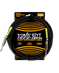Ernie Ball Silent Black - Cablu Instrument 3m