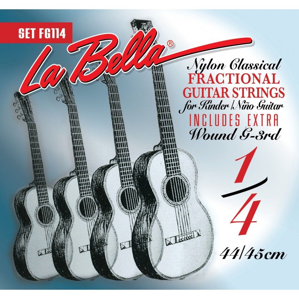 La Bella Classical Fractional Guitar - Set Corzi Chitara Clasica 1/4 La Bella - 1
