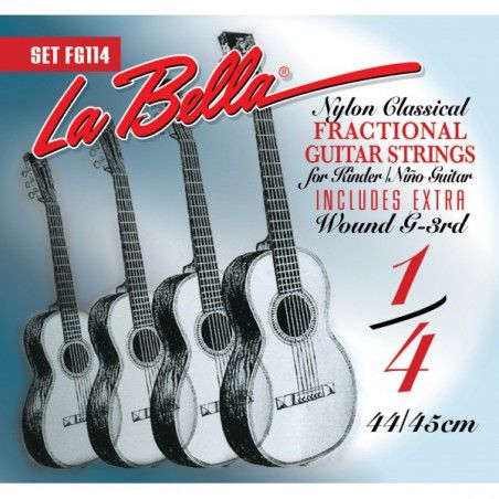 La Bella Classical Fractional Guitar - Set Corzi Chitara Clasica 1/4 La Bella - 1