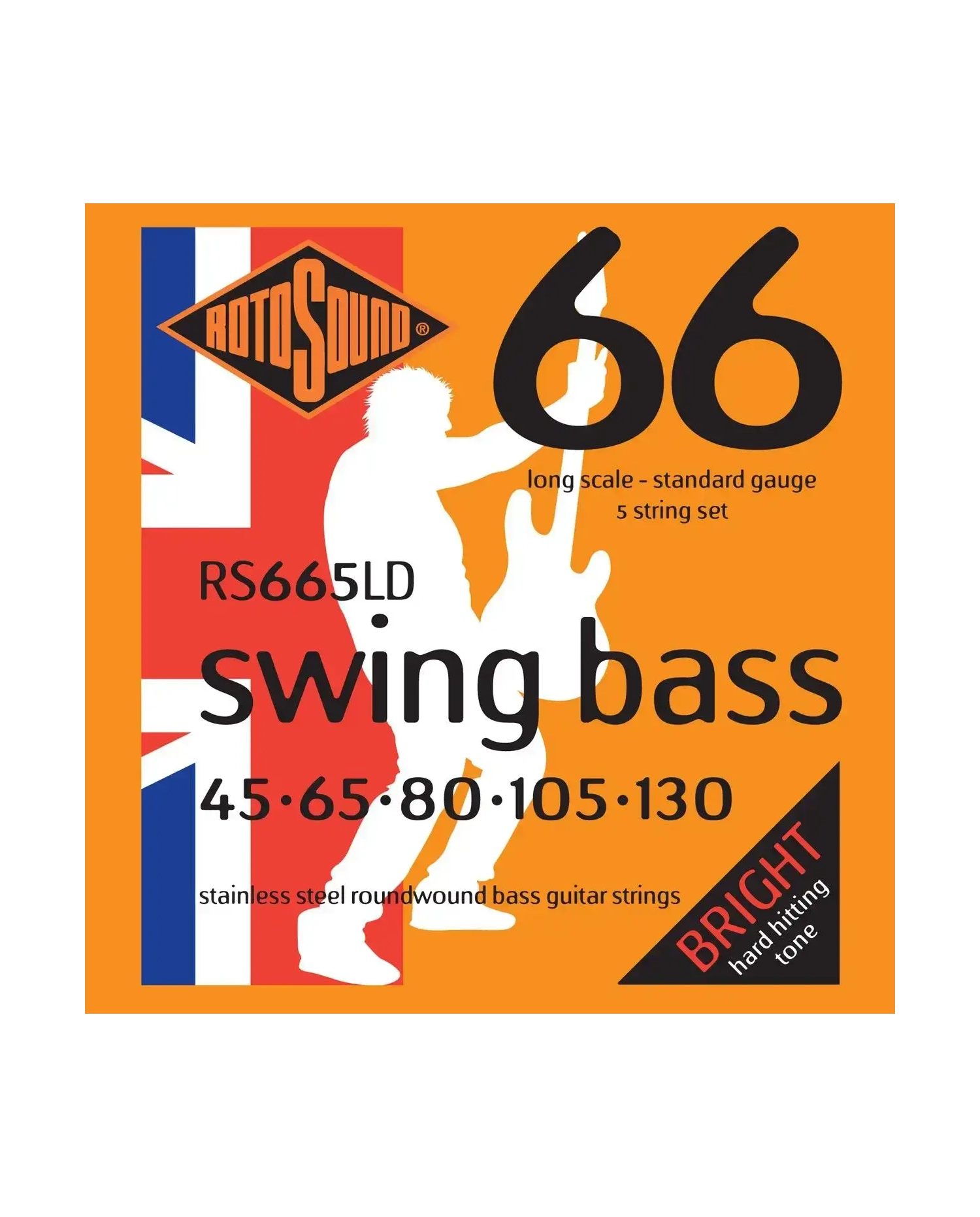 Rotosound Swing Bass RS665LD - Set Corzi Chitara Bas 45-130 Rotosound - 1