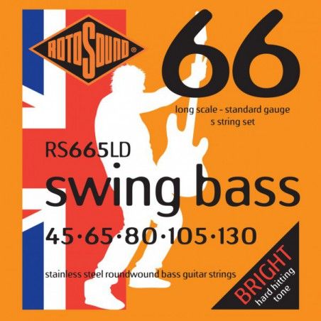 Rotosound Swing Bass RS665LD - Set Corzi Chitara Bas 45-130 Rotosound - 1