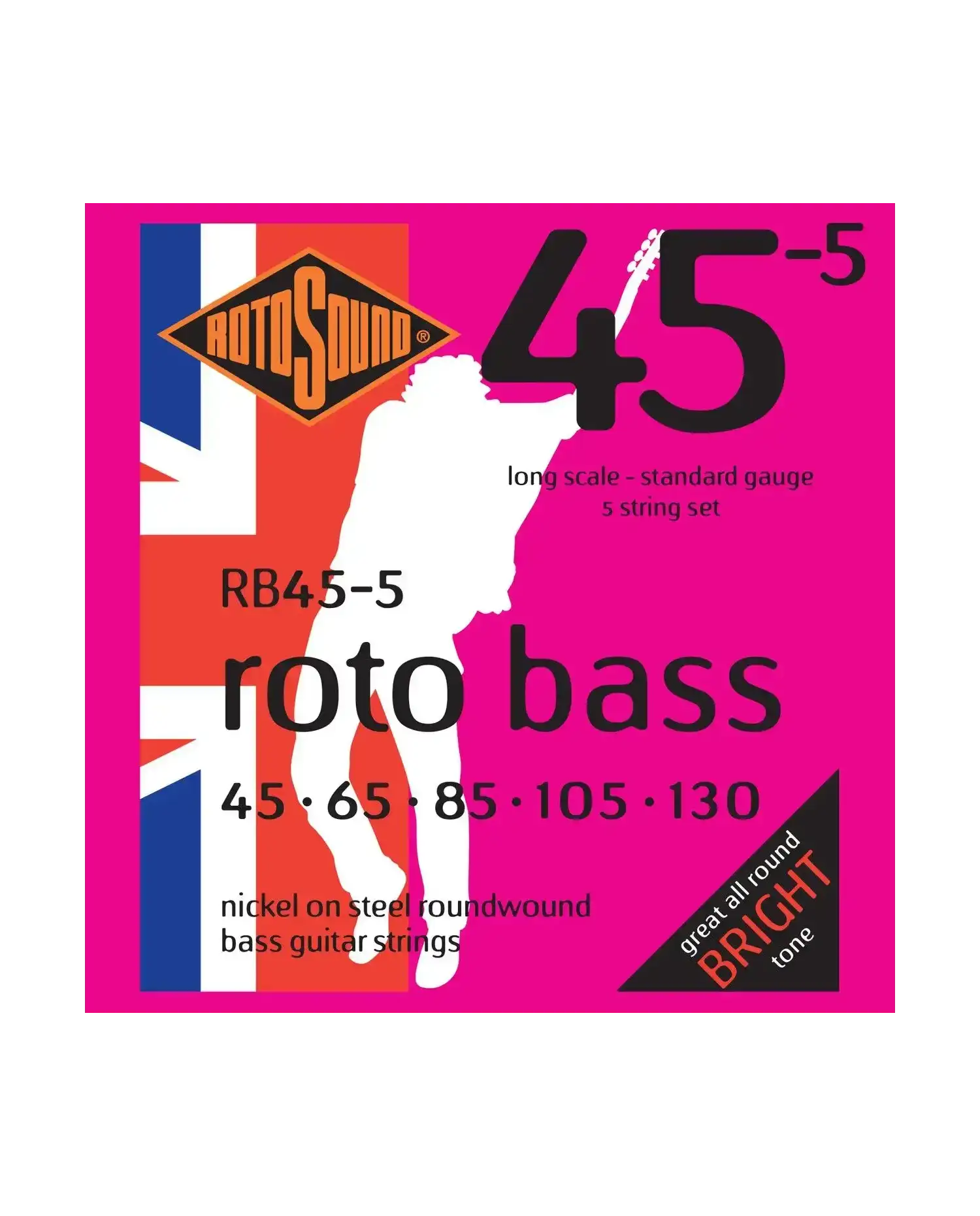 Rotosound Rotobass Regular RB455 - Set 5 Corzi Chitara Bass 45-135 Rotosound - 1