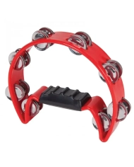 PP Drums 1/2 Moon Tambourine Red - Tamburina PP Drums - 1