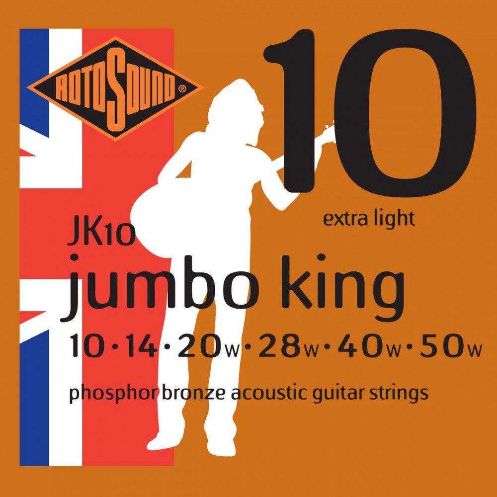 Rotosound Jumbo King - Set Corzi Chitara Acustica 10-50 Rotosound - 1