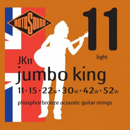 Rotosound Jumbo King - Set Corzi Chitara Acustica 11-52 Rotosound - 1