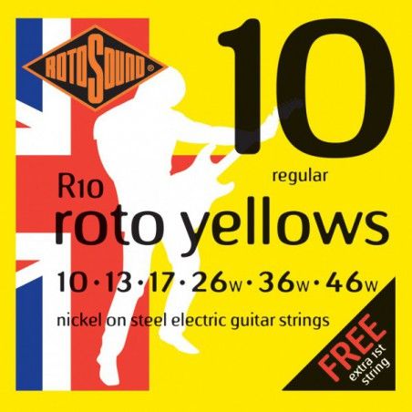 Rotosound Roto Yellows R10 - Set Corzi Chitara Electrica 10-46 Rotosound - 1