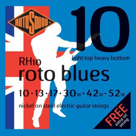 Rotosound Roto Blues RH10 - Set Corzi Chitara Electrica 10-52 Rotosound - 1