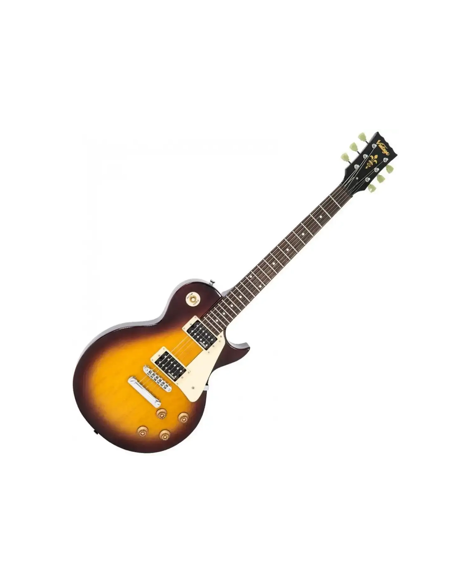 Vintage V100 Unbound Tobacco Sunburst - Chitara Electrica Vintage - 5